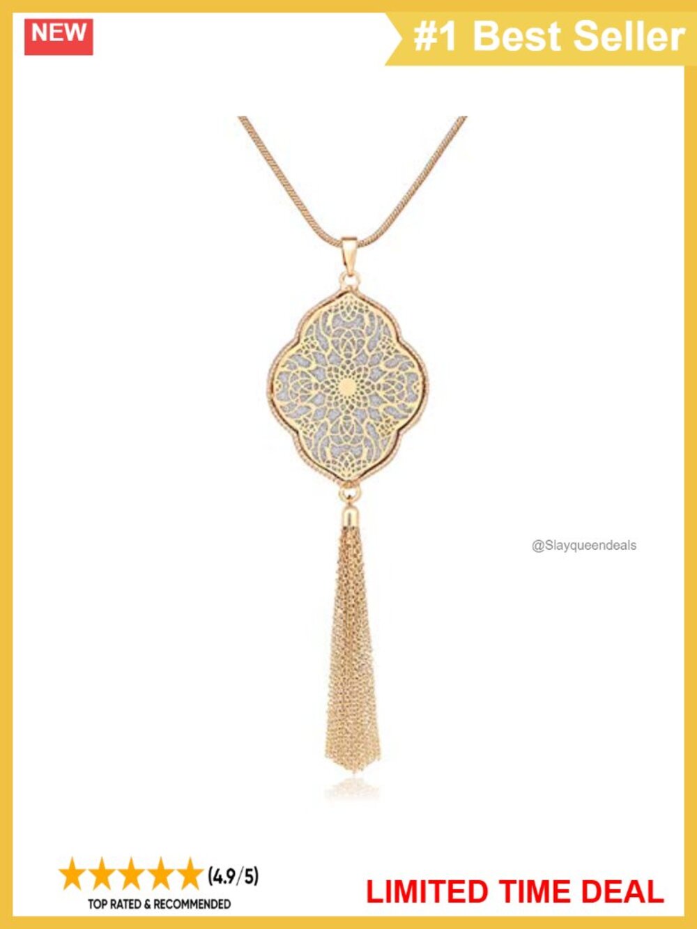 Moloch Tassel Circle Pendant Necklace Set